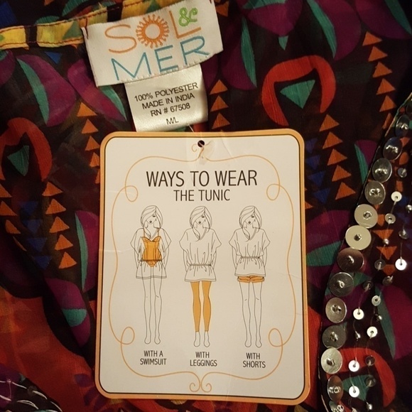 Sol & MER TUNIC /cover-up - Picture 2 of 8